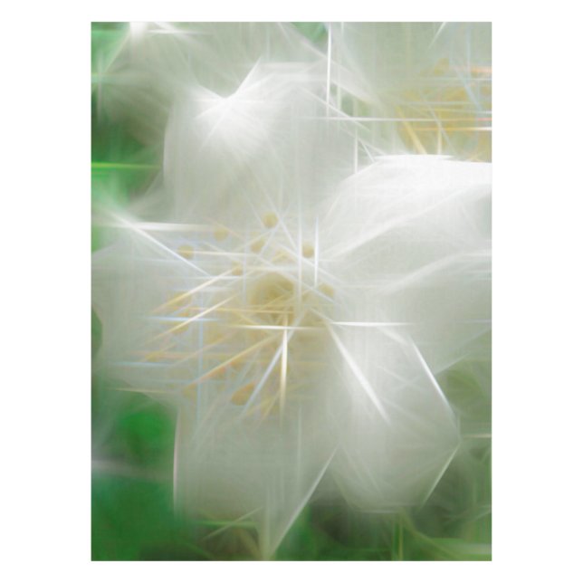 Toalha De Mesa White Shiny Jasmine (Frente)