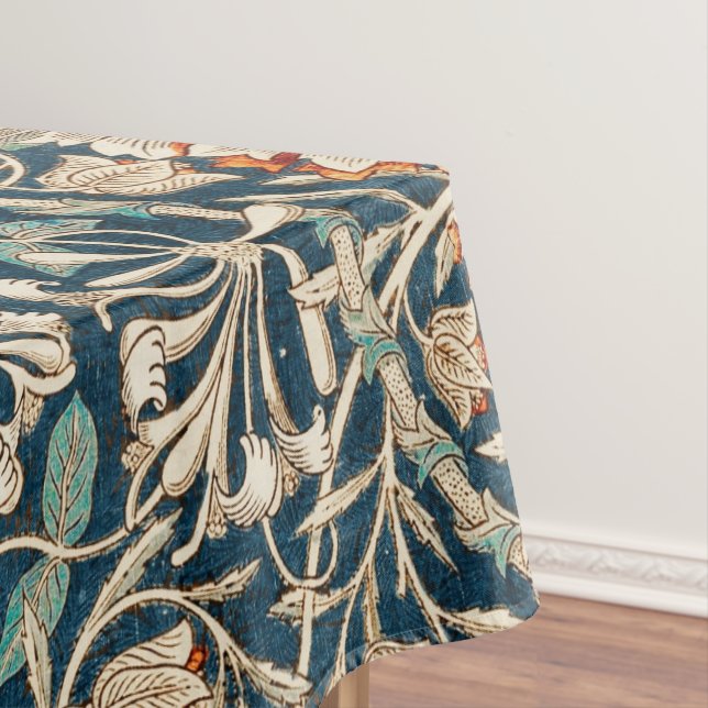 Toalha De Mesa William Morris Antique Honeysuckle Floral (Posição Original)