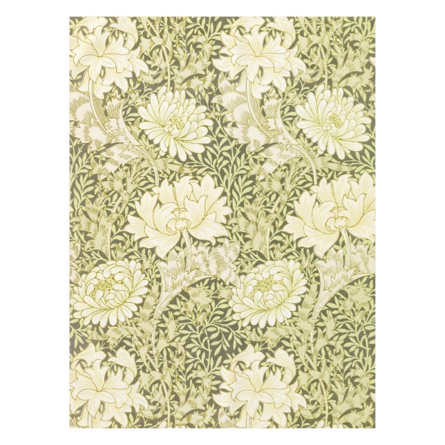 Toalha De Mesa William Morris Chrysanthemum Floral Pattern (Frente)