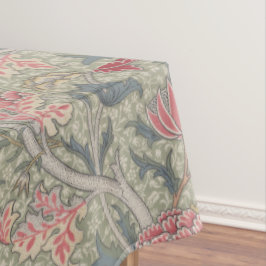 Toalha De Mesa William Morris Cray Vintage Floral Rosa Verde