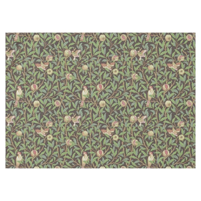 Toalha De Mesa William Morris "Pássaro & Romã" 2. (Frente (Horizontal))
