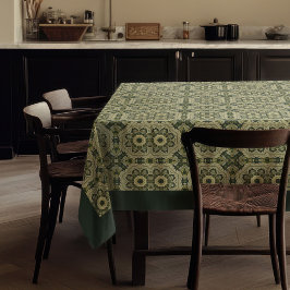 Toalha De Mesa William Morris Pimpernel Padrão verde pastel macio