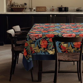 Toalha De Mesa William Morris Pimpernel pastel azul rosa vermelho