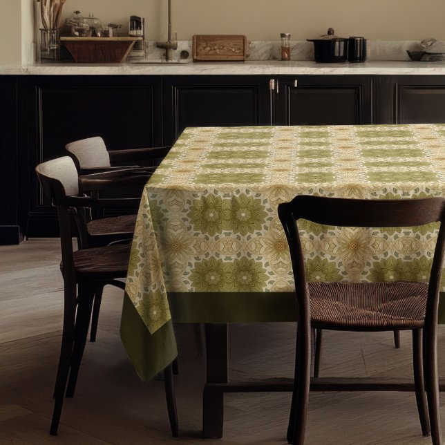 Toalha De Mesa William Morris Pimpernel Pimpernel Pastel Verde Do (William Morris Pimpernel Pattern pastel Green Gold)