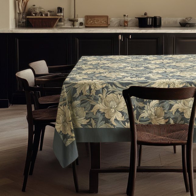 Toalha De Mesa William Morris Pimpernel verde pastel neutro (William Morris Pimpernel neutral pastel green sage Tablecloth)