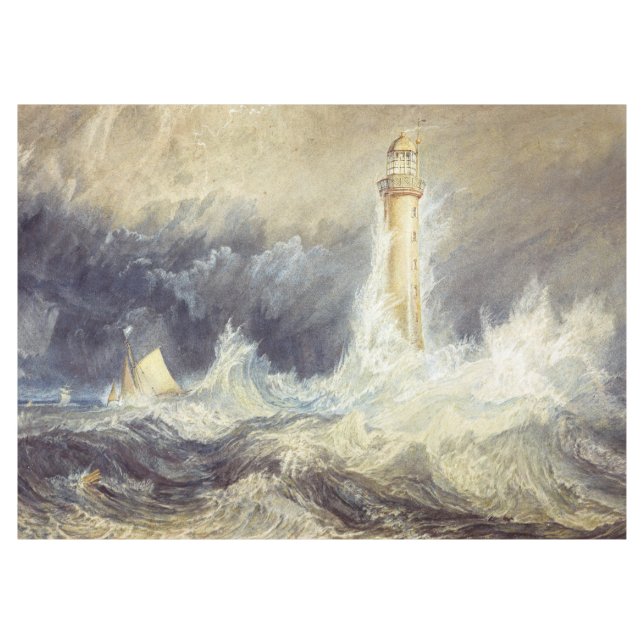 Toalha De Mesa William Turner - Farol de Bell Rock (Frente (Horizontal))