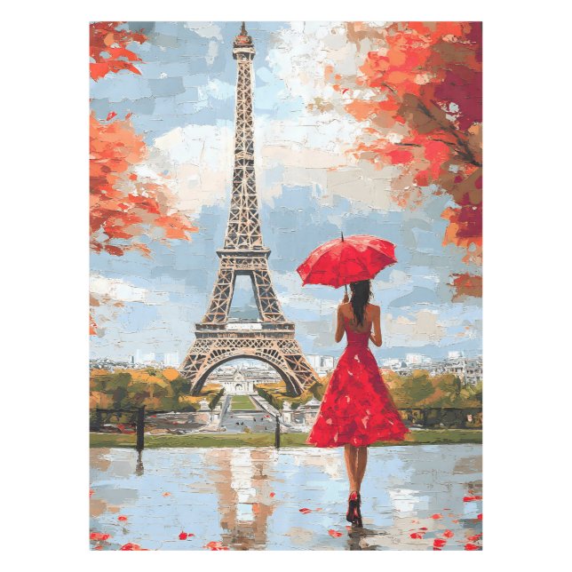 Toalha De Mesa Wind Romance Paris Chic Walk (Frente)