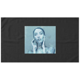 Toalha De Mesa "Woman in Blue" Premium Canvas