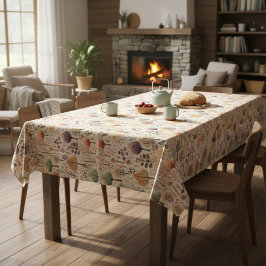 Toalha De Mesa Woodland Cozy Cabin Family Dining