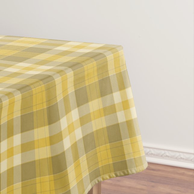 Toalha De Mesa Xadrez Amarela do País (Posição Original)