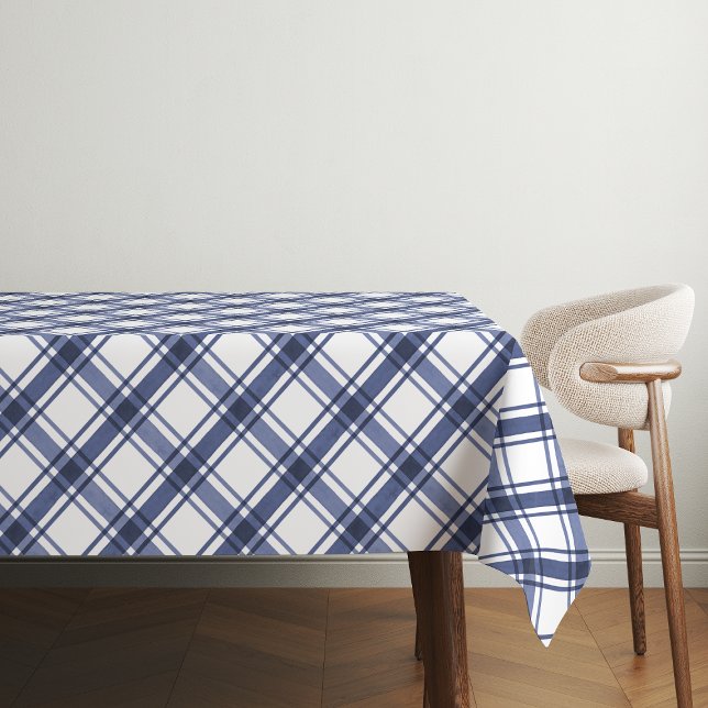 Toalha De Mesa Xadrez azul (Blue Plaid Tablecloth
)