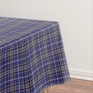 Toalha De Mesa Xadrez azul e roxa do Tartan de Alexander do clã
