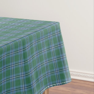 Toalha De Mesa Xadrez azul e verde da luz do Tartan de Irvine do