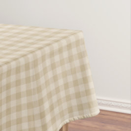 Toalha de Mesa Xadrez Bege