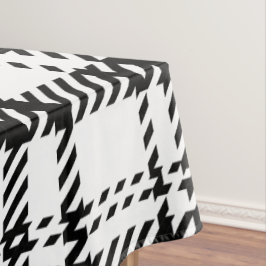 Toalha De Mesa Xadrez branca e preto clássico