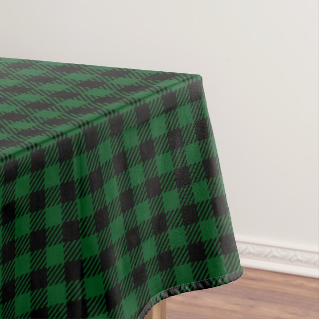 Toalha De Mesa Xadrez Búfalo Verde (Posição Original)