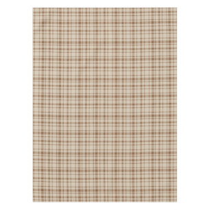 Toalha De Mesa Xadrez Clássica Tartan Padrão-Claro-Castanho-Claro