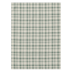Toalha De Mesa Xadrez clássica Tartan Pattern-Emerald & Cream