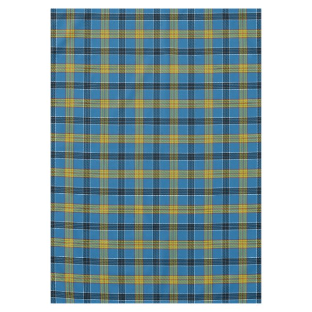 Toalha De Mesa Xadrez de Tartan de Laing de Clã Escocês (Frente)