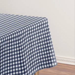 Toalha De Mesa Xadrez de Verificação Gingham Clássico marinho Azu