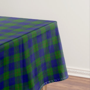 Toalha De Mesa Xadrez do verde azul do tartan do clã de Barclay