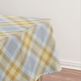 Toalha De Mesa Xadrez Escocês Amarelo E Cinza