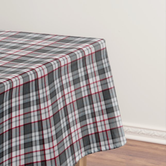 Toalha De Mesa Xadrez escocês cinza texturizado (Posição Original)