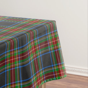 Toalha De Mesa Xadrez Escocês do Clã Stewart Stuart Black