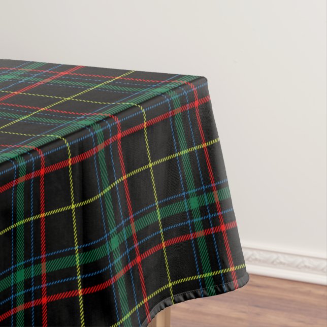 Toalha De Mesa Xadrez Escocês Preto (Posição Original)