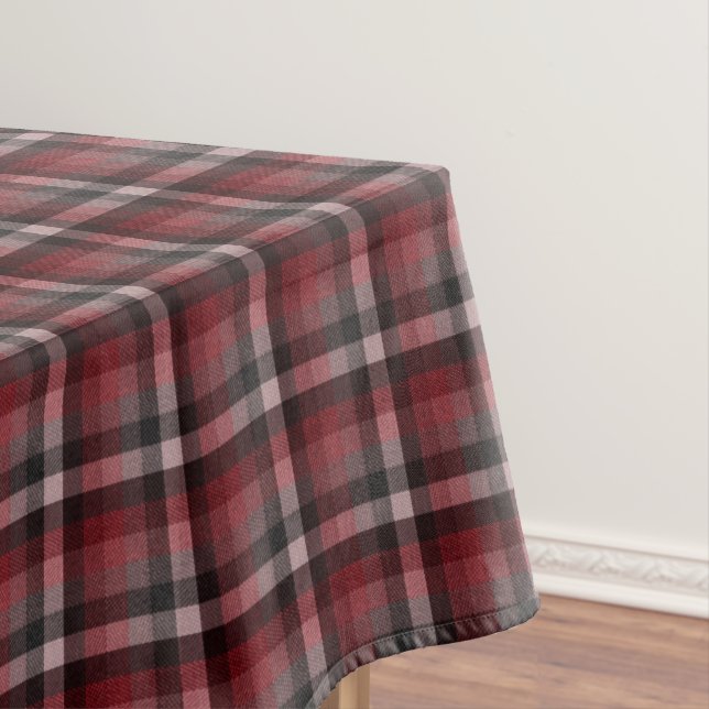 Toalha De Mesa Xadrez Escocês Vermelho Clássico.  (Posição Original)