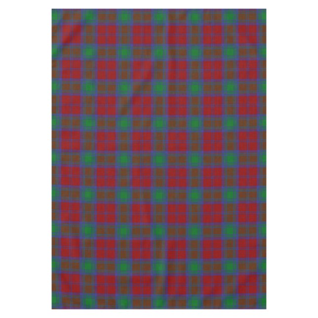 Toalha De Mesa Xadrez Escocesa Clã Lindsay Tartan (Frente)