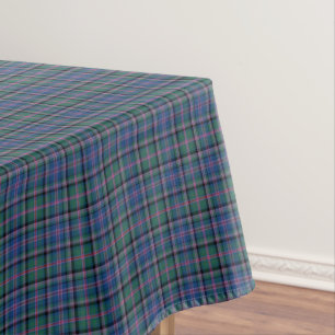 Toalha De Mesa Xadrez escocesa verde e azul do Tartan do tanoeiro