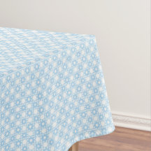 Toalha de Mesa Xadrez Flor Azul