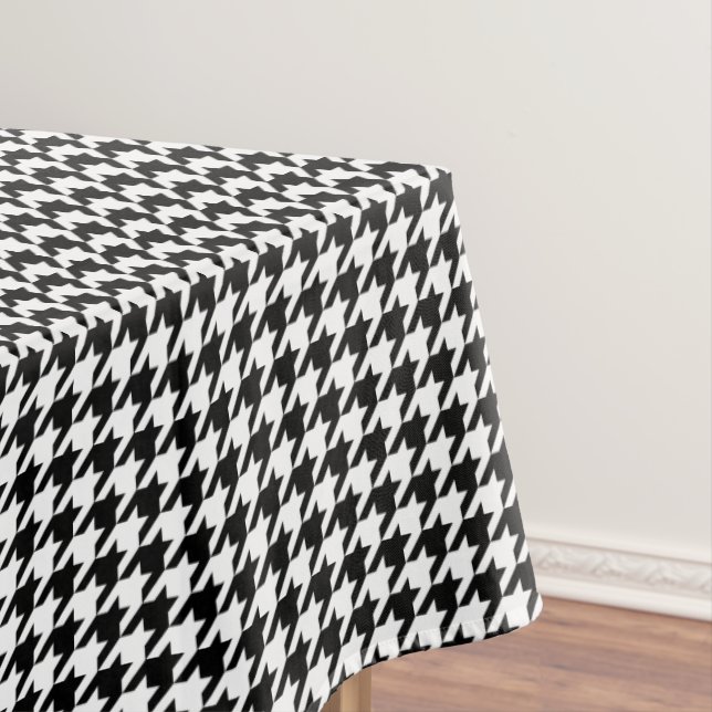 Toalha De Mesa Xadrez Inglês Preto e Branco (Posição Original)
