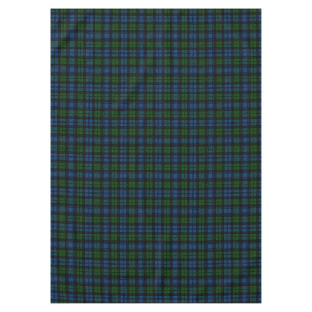 Toalha De Mesa Xadrez Militar Tartan do Clan Campbell escocês (Frente)