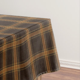 Toalha De Mesa Xadrez Outono Patrimônio | Luxo Marrom Camelo