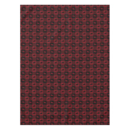 Toalha De Mesa Xadrez preta vermelha dos alces