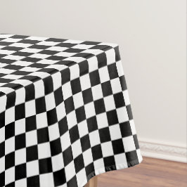 Toalha De Mesa Xadrez Preto e Branco