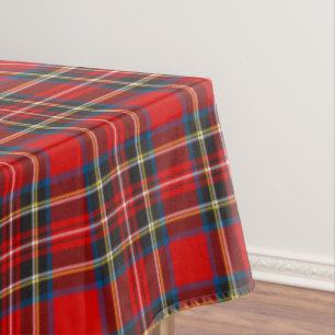 Toalha De Mesa Xadrez Real Stewart Tartan Padrão Escocês