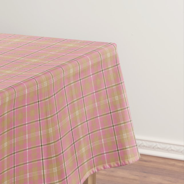 Toalha De Mesa Xadrez Rosa Clássica (Posição Original)
