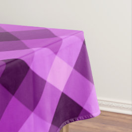 Toalha De Mesa Xadrez Roxa Elegante Orquídea Grande Tablete