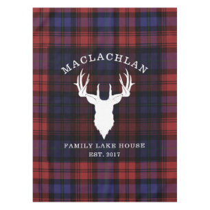 Toalha De Mesa Xadrez Tartan Clan MacLachlan Family Lake House