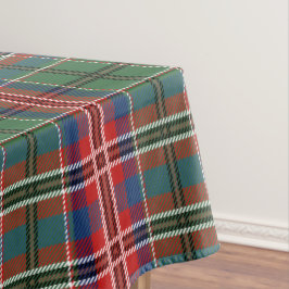 Toalha De Mesa Xadrez Tartan Red Green MacCulloch Rustic