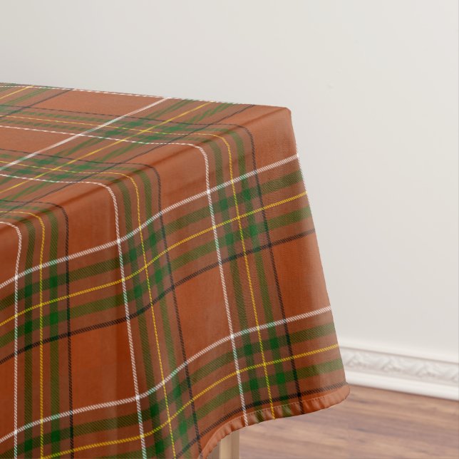 Toalha De Mesa Xadrez Terroso Marrom Tartan  (Posição Original)