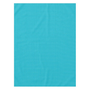 Toalha de Mesa Xadrez Turquesa e Branco