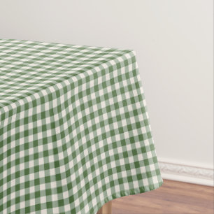 Toalha De Mesa Xadrez Verde Clássico de Natal em Gingham