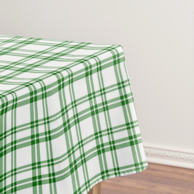 Toalha De Mesa Xadrez Verde Impresso (Posição Original)