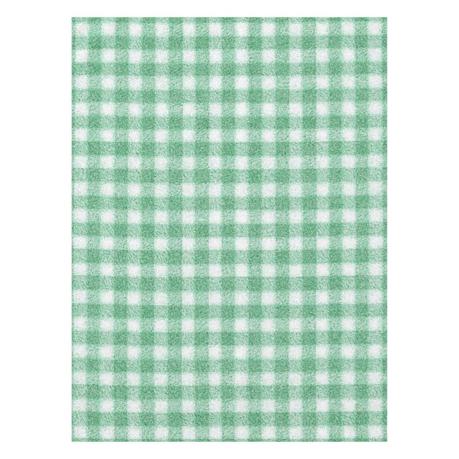 Toalha De Mesa Xadrez Verde Menta Infantil  (Frente)