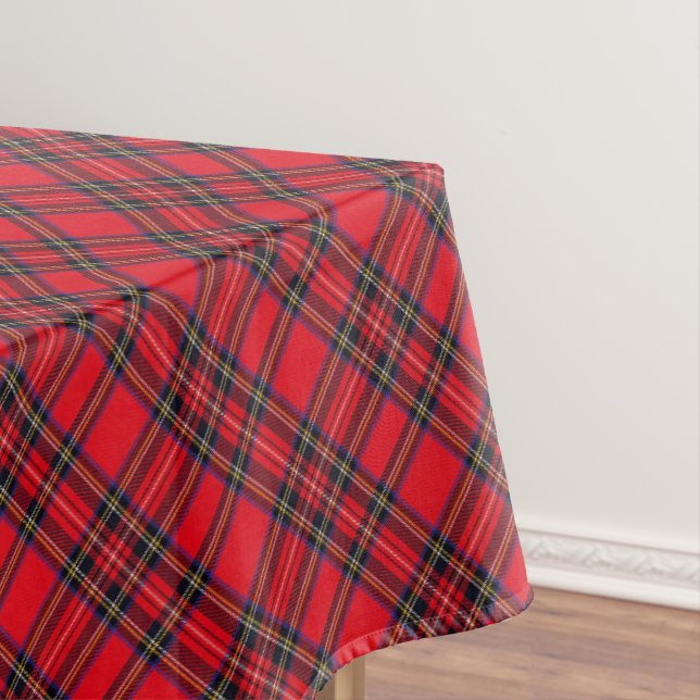 Toalha De Mesa Xadrez vermelha de Stewart tartan (Posição Original)