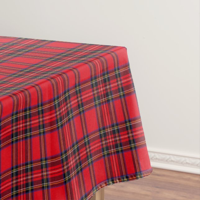 Toalha De Mesa Xadrez vermelha de Stewart tartan (Posição Original)